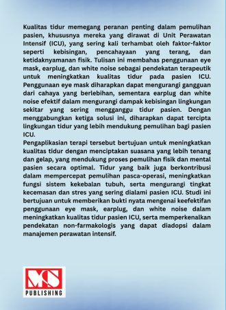 Tidur Berkualitas untuk Pasien ICU