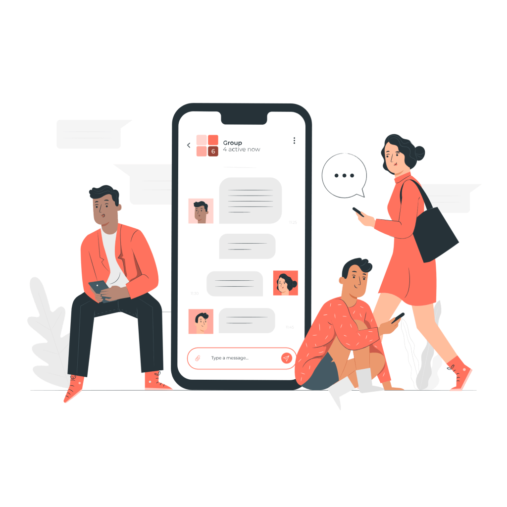 Social media illustrations by Storyset