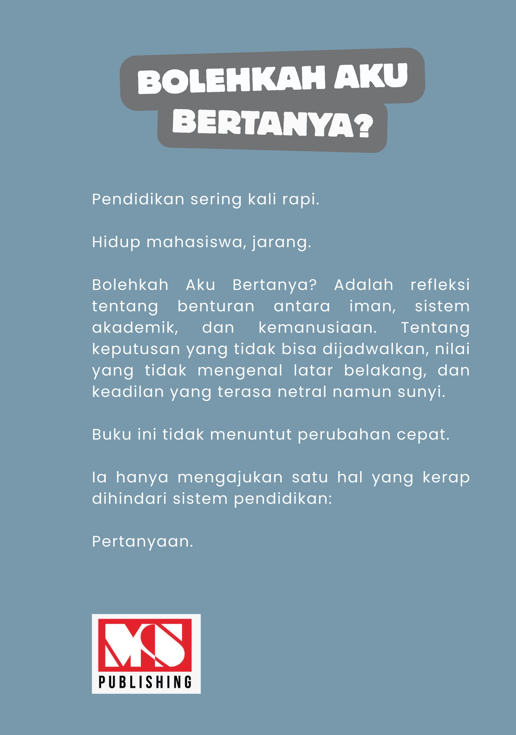 Bolehkah aku bertanya Bolehkah aku bertanya