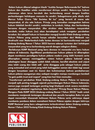 Prinsip Dasar Hukum Pidana